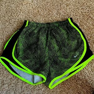Nike neon athletic shorts